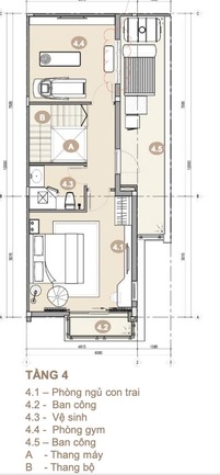 Thiết kế 2D tầng 4